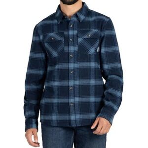 Last chance…Colorado Clothing Flannel Button Down Shirt Shacket Blue Plaid Small